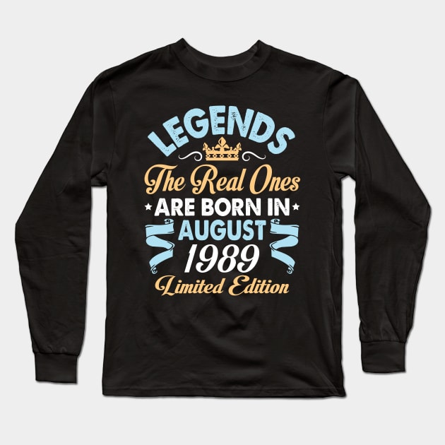 Legends The Real Ones Are Born In August 1979 Happy Birthday 41 Years Old Limited Edition Long Sleeve T-Shirt by bakhanh123